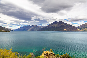 Image showing lake Wakatipu in south New Zealand