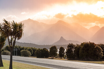 Image showing scenery at Lake Te Anau, New Zealand