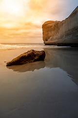 Image showing Tunnel Beach New Zealand