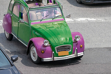 Image showing old vintage small car