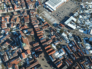 Image showing aerial view over Weil der Stadt Baden Wuerttemberg Germany