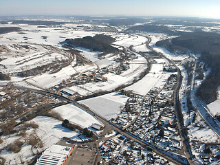 Image showing aerial view over Weil der Stadt Baden Wuerttemberg Germany