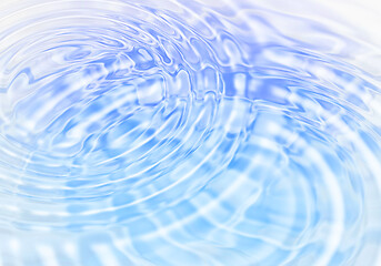 Image showing Abstract blue water ripples background