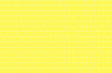 Image showing Yellow brick wall, abstract seamless background