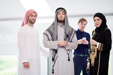 Image showing portrait of young muslim people