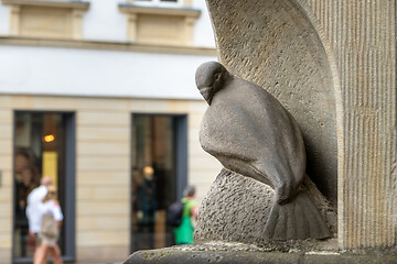 Image showing famous dove statue figure in Muenster Germany