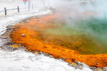 Image showing hot sparkling lake in New Zealand