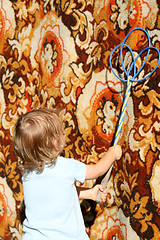 Image showing Cleaning carpet