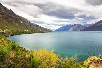 Image showing lake Wakatipu in south New Zealand