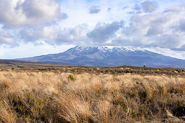 Image showing Mount Ruapehu volcano in New Zealand