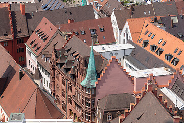 Image showing an aerial view over Freiburg