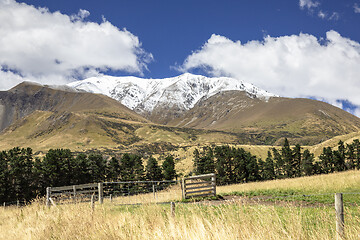 Image showing Mountain Alps scenery in south New Zealand