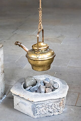 Image showing holy water dispenser in a church in Muenster Germany