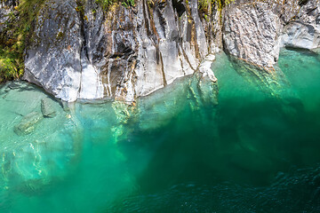 Image showing Haast River Landsborough Valley New Zealand