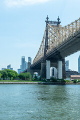 Image showing Queensboro Bridge and Queens New York USA