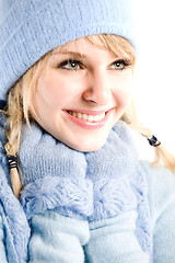 Image showing Beautiful caucasian winter girl