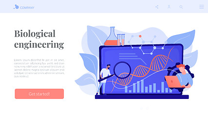 Image showing Biotechnology concept landing page.