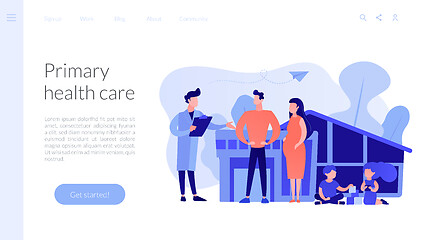 Image showing Family doctor concept landing page.