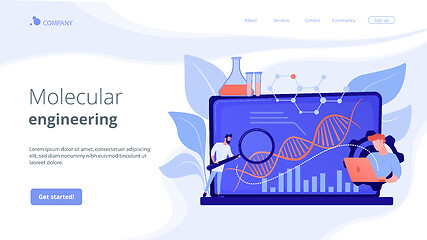 Image showing Biotechnology concept landing page.