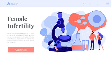 Image showing Infertility concept landing page.