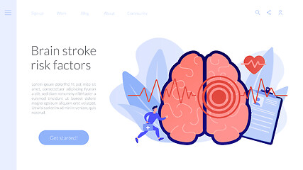 Image showing Stroke concept landing page.