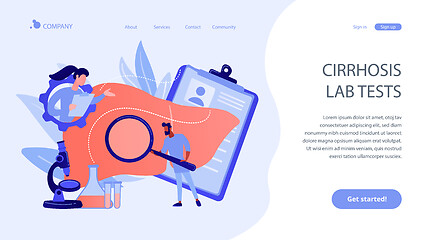 Image showing Cirrhosis concept landing page.