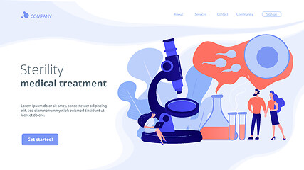 Image showing Infertility concept landing page.