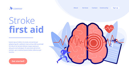 Image showing Stroke concept landing page.