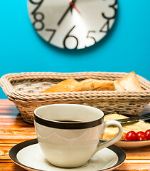 Image showing Coffee For Breakfast Indicates Morning Meal And Beverage 