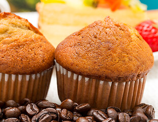 Image showing Coffee Cakes Means Hot Drink And Barista 