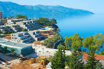 Image showing Sea resort construction site