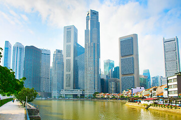 Image showing Singapore Downtown skyline