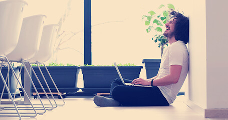 Image showing man enjoying relaxing lifestyle