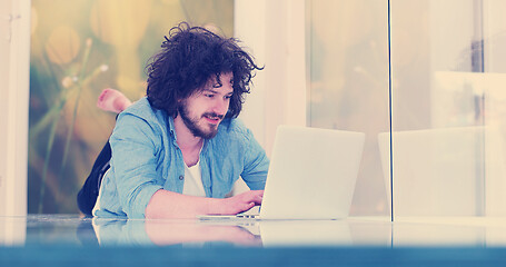 Image showing man enjoying relaxing lifestyle