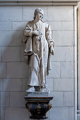 Image showing St. John statue apostle in a church in Muenster Germany