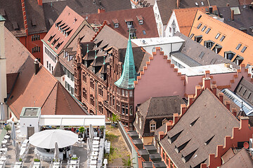 Image showing an aerial view over Freiburg