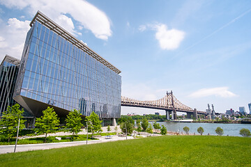 Image showing Queensboro Bridge and Queens New York USA