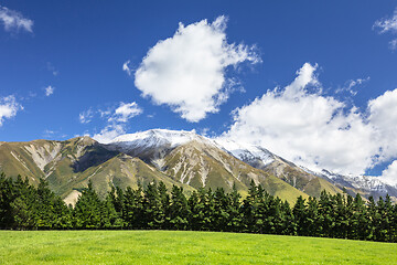 Image showing Mountain Alps scenery in south New Zealand