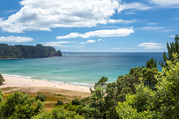 Image showing hot springs beach New Zealand Coromandel