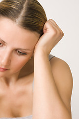 Image showing sad woman