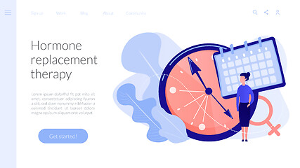 Image showing Menopause concept landing page.