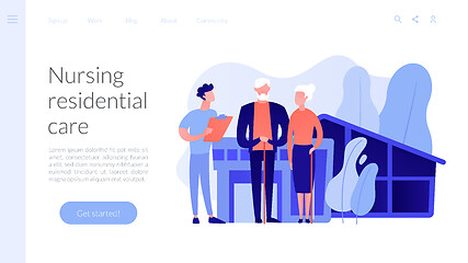 Image showing Nursing home concept landing page.