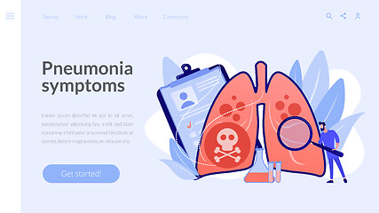 Image showing Lower respiratory infections concept landing page.