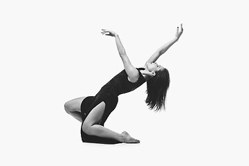 Image showing Beautiful modern dancer girl