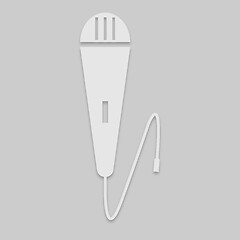 Image showing musical microphone icon for singing