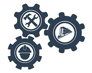 Image showing three pinion gears