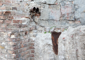 Image showing Old Brick wall background