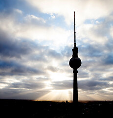 Image showing Berliner Fernsehturm, sightseeing