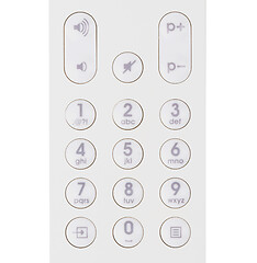 Image showing Isolated remote control in white background