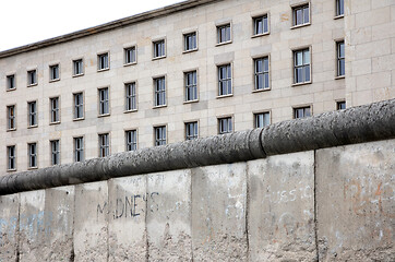 Image showing The remains of the Berlin Wall